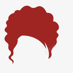 棕色卷发假发装扮中年女士红棕色卷发假发高清图片