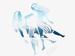 双子座矢量图素材