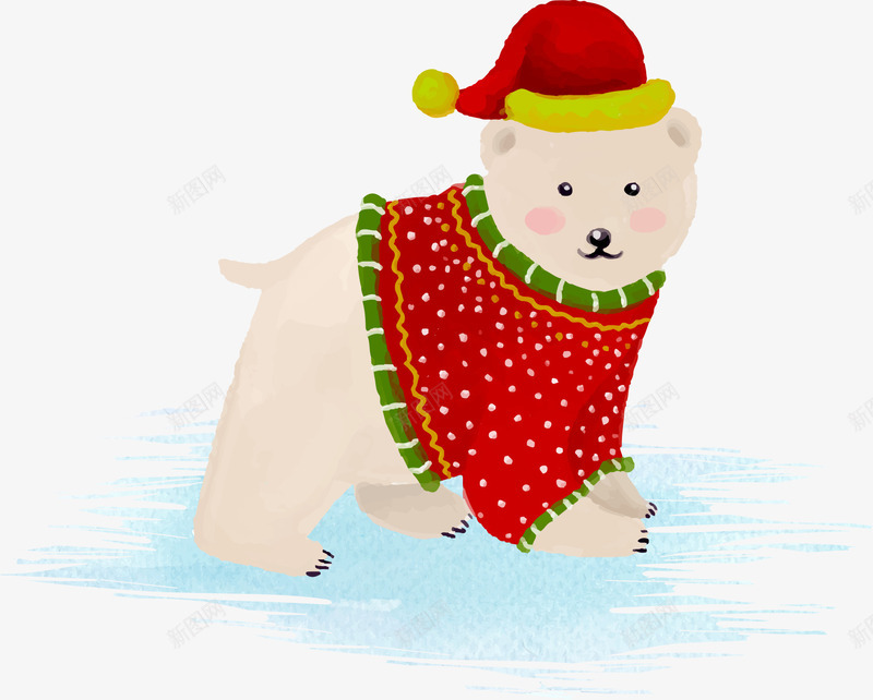 戴帽子的小熊png免抠素材_88icon https://88icon.com 可爱 圣诞 圣诞元素 圣诞素材 圣诞节 小熊 帽子 矢量圣诞