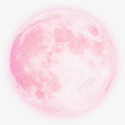 发光月光粉色效果素材
