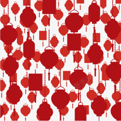 红色灯笼挂饰背景素材