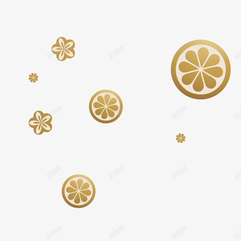 金色光泽质感花朵元素矢量图ai免抠素材_88icon https://88icon.com 光泽 卡通插画 吉祥 如意 富贵 漂浮 花朵 质感 金色 矢量图