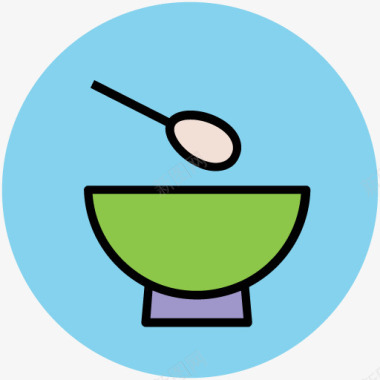 厨具桌子卡通图标图标