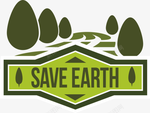 logo设计绿色环保logo矢量图图标图标
