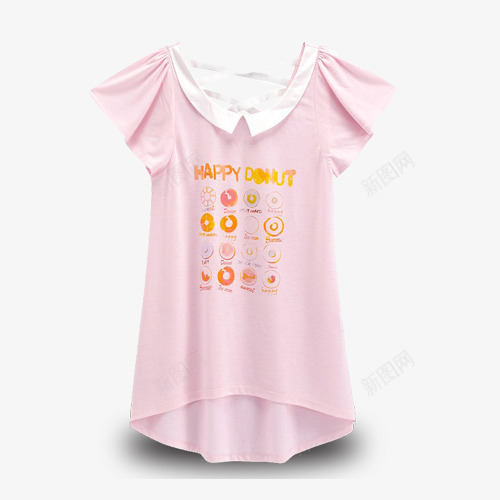 粉色短袖衫png免抠素材_88icon https://88icon.com T恤 半袖 女生 短袖 蝙蝠