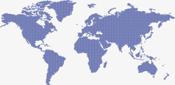 全球地图网格插图素材