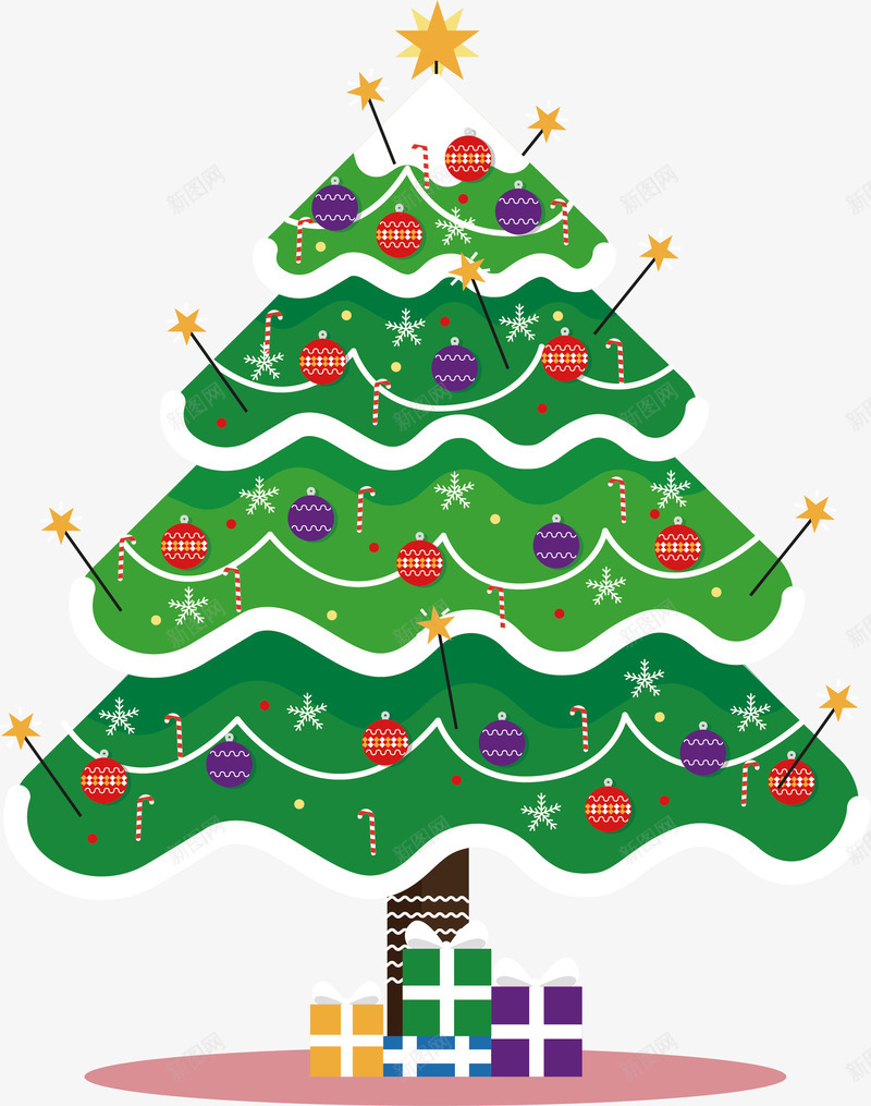 圣诞树下的礼物矢量图ai免抠素材_88icon https://88icon.com merryChristma merryChristmas 圣诞树 圣诞礼物 圣诞节 矢量png 礼物堆 矢量图