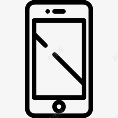 PNG图智能手机的屏幕图标图标
