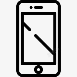 触摸屏手机智能手机的屏幕图标高清图片