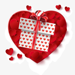 唯美浪漫情人节礼盒素材