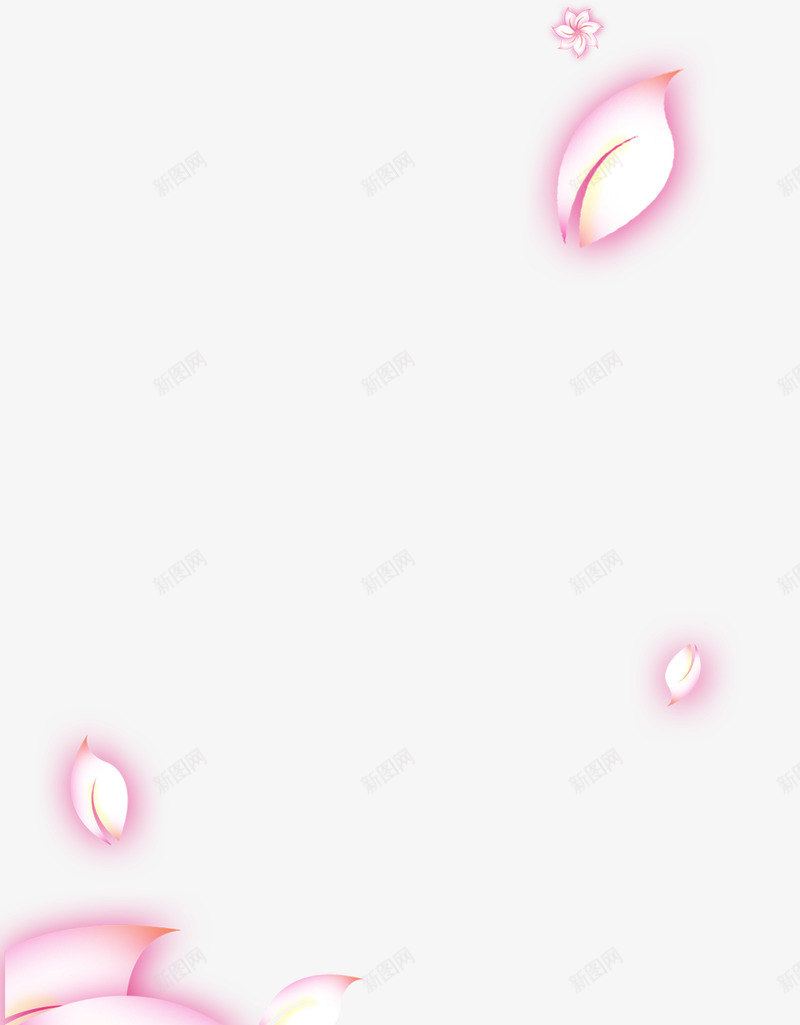粉色漂浮花瓣png免抠素材_88icon https://88icon.com 漂浮 粉色 花卉 花瓣 装饰素材