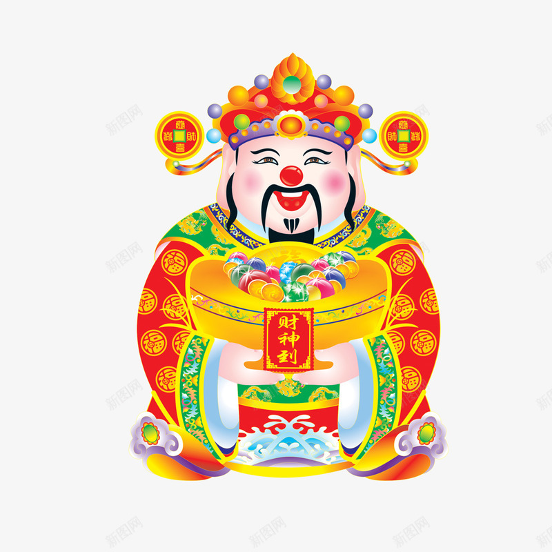 财神爷png免抠素材_88icon https://88icon.com 中国风 卡通财神 吉祥元素 春节元素 神仙 装饰饰品 财神爷