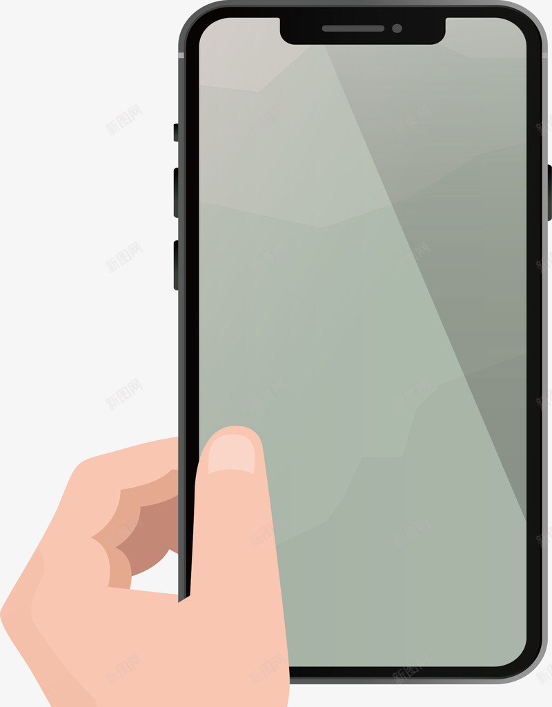 手拿苹果手机矢量图ai免抠素材_88icon https://88icon.com X iPhone iPhoneX iphonex 手拿手机 灰色手机 矢量png 苹果手机 高科技 矢量图