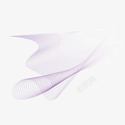 紫色环绕三维曲线矢量图素材