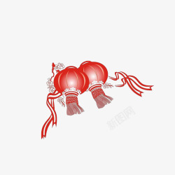 过年了红色的灯笼高清图片