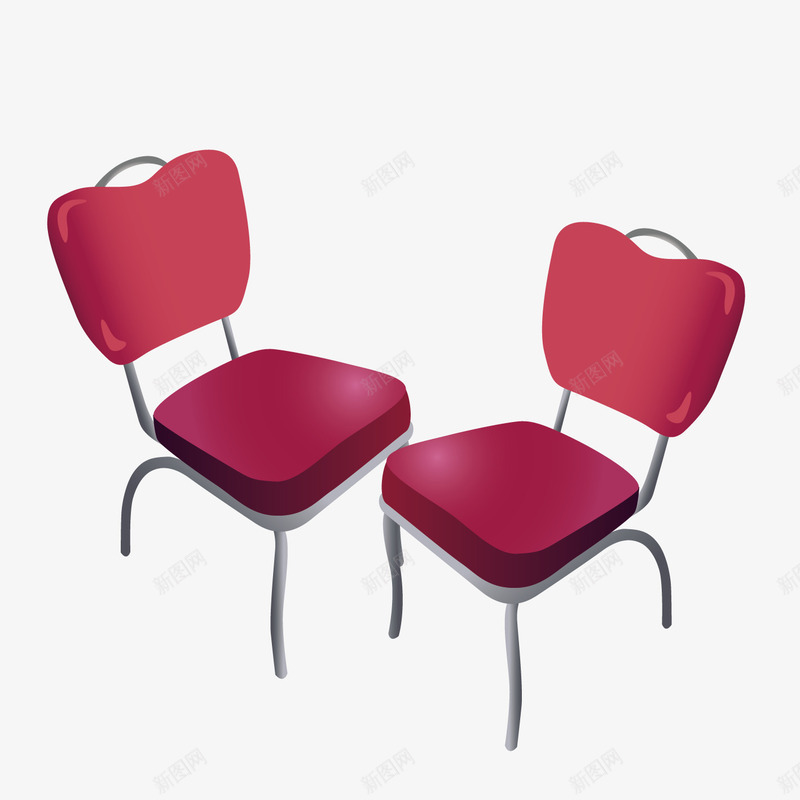 手绘红色小椅子矢量图ai免抠素材_88icon https://88icon.com 卡通椅子 吧台椅子 座椅 手绘椅子 椅子 红色椅子 矢量图