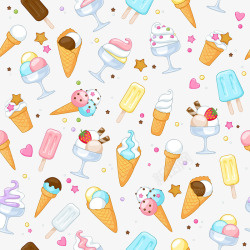 冰糕插画设计美味的冰淇淋雪糕高清图片
