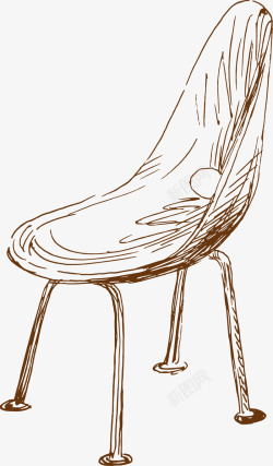 手绘精美椅子家具素材