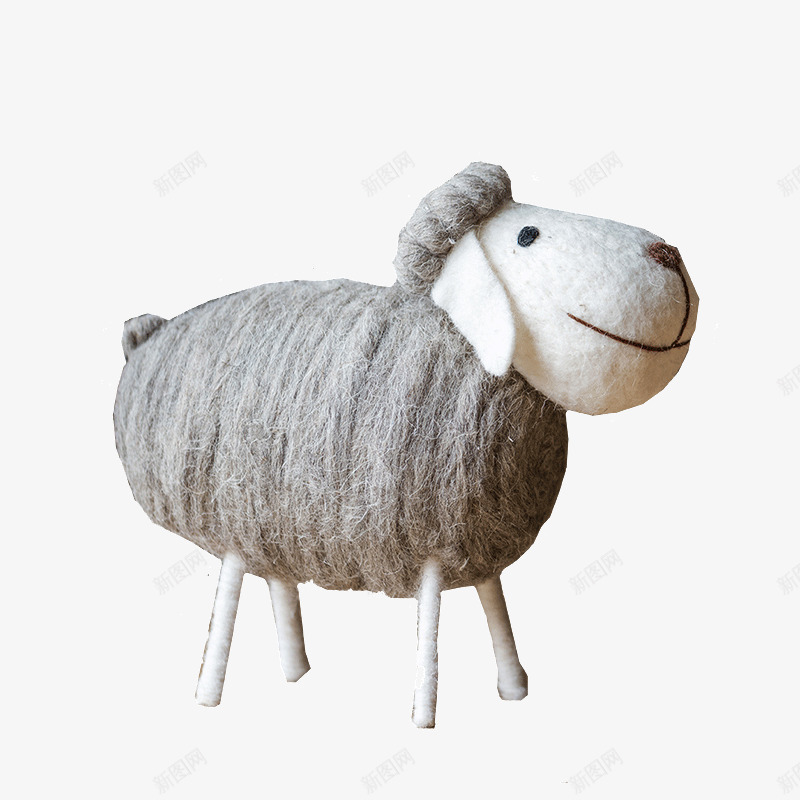 羊毛毡大羊羊png免抠素材_88icon https://88icon.com 地面桌面摆件装饰 欧式 现代 纯手工艺品 高端