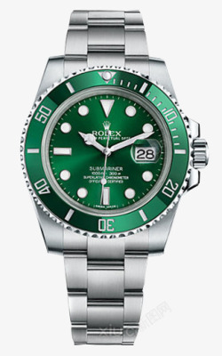 绿色质感创意合成男士手表素材