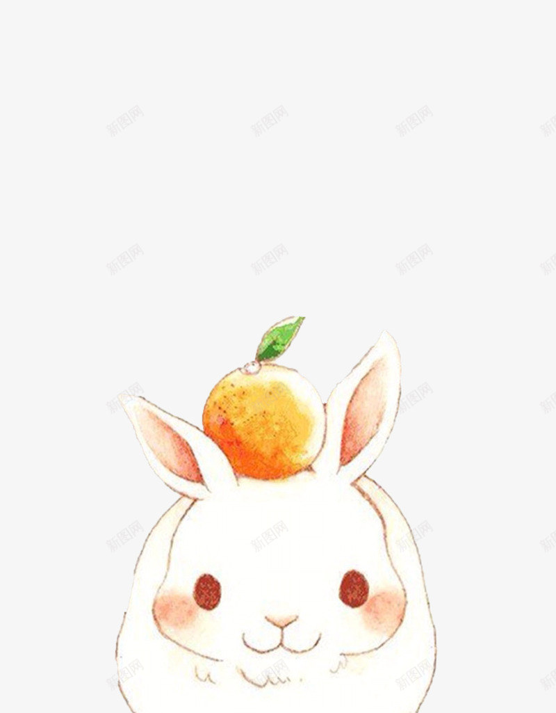 头顶橙子Q萌小兔子png免抠素材_88icon https://88icon.com 2023 兔 兔子简笔画 兔宝宝 兔年 动物 可爱插画 橙子 水果
