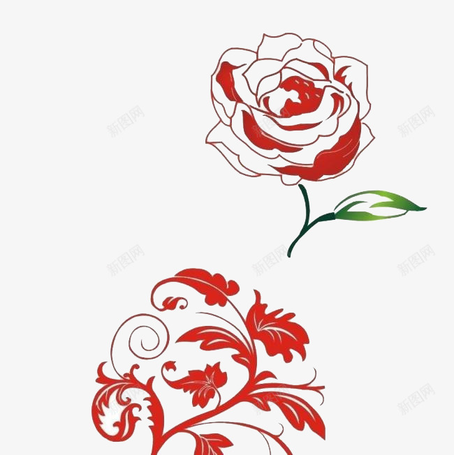 玫瑰花欧式花纹png免抠素材_88icon https://88icon.com 底纹边框 情人节素材免费 情人节素材免费下载 欧式花纹 玫瑰花 玫瑰花免费下载 节日 节日素材 花纹花边