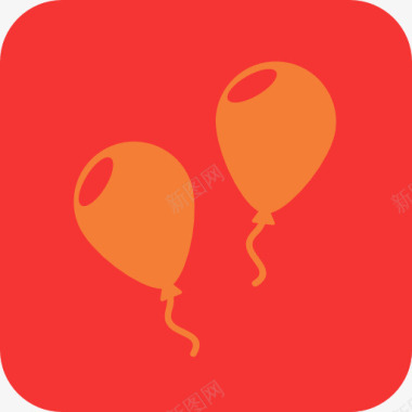 生日宴会气球图标图标