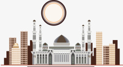 伊斯兰教节日庆典矢量图素材