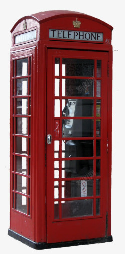 电话亭红色红色的电话亭高清图片