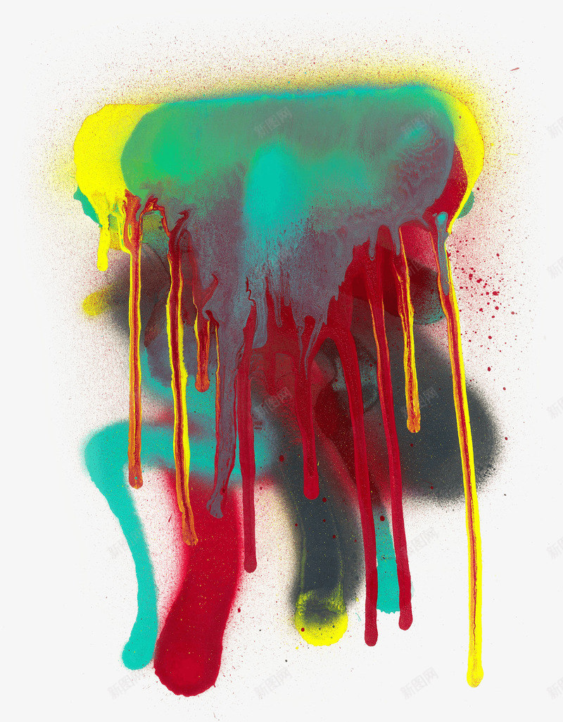 油漆流淌png免抠素材_88icon https://88icon.com 油漆 流淌 滴落