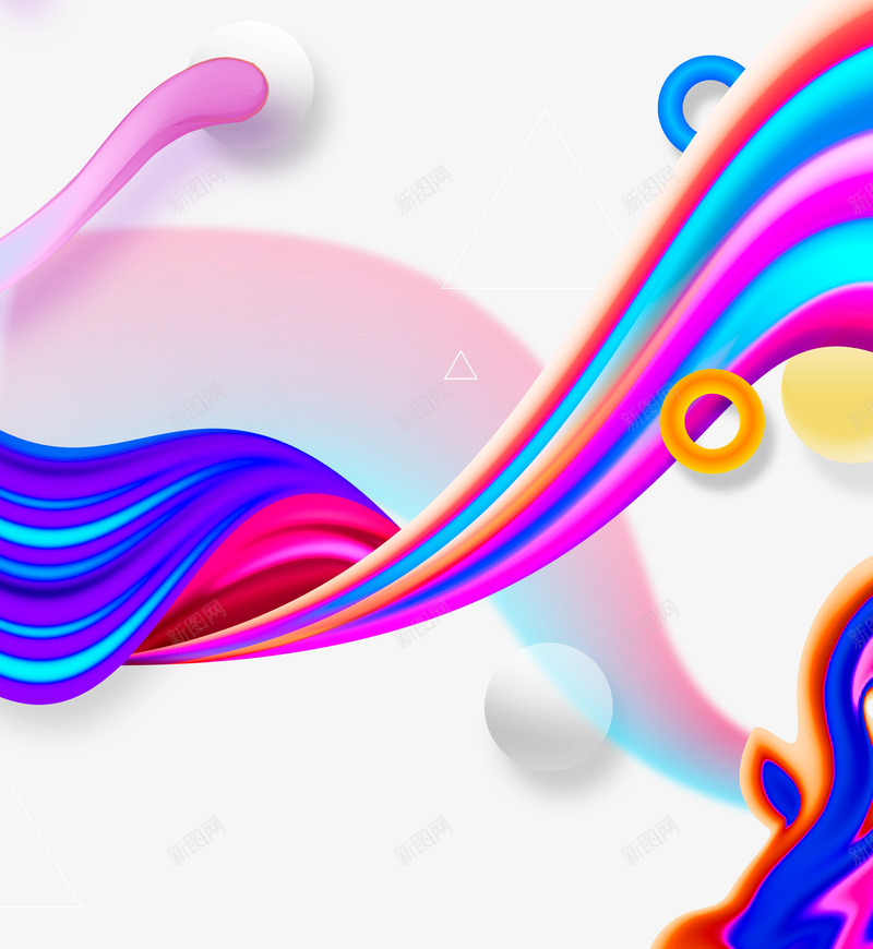 奇幻流体电商装饰png免抠素材_88icon https://88icon.com 奇幻 流体 流体渐变 浪漫 渐变蒸汽波风格背景底纹 炫彩 风格