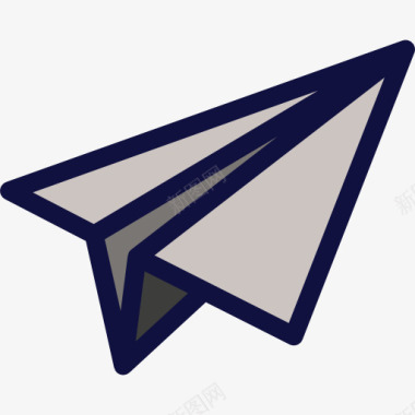 童年的纸飞机折纸图标图标
