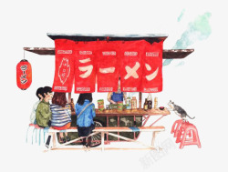 卡通日式料理日式居酒屋高清图片