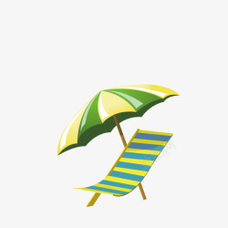 海边遮阳伞素材