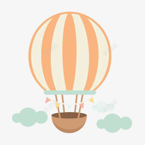 卡通热气球png免抠素材_88icon https://88icon.com 手绘热气球 抓气球的熊 橙色热气球 热气球免扣元素 热气球插画 空气球