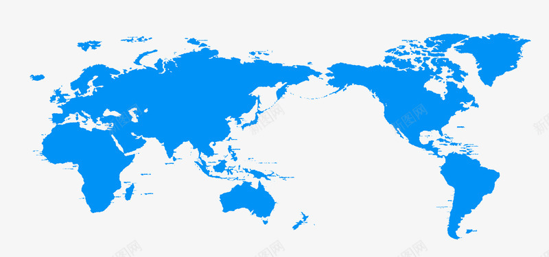 蓝色地图png免抠素材_88icon https://88icon.com 世界 全世界 地图 科技 蓝色
