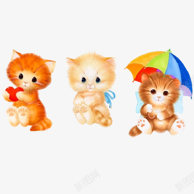 卡通小猫咪png免抠素材_88icon https://88icon.com 卡通 可爱 喵星人 手绘 猫咪