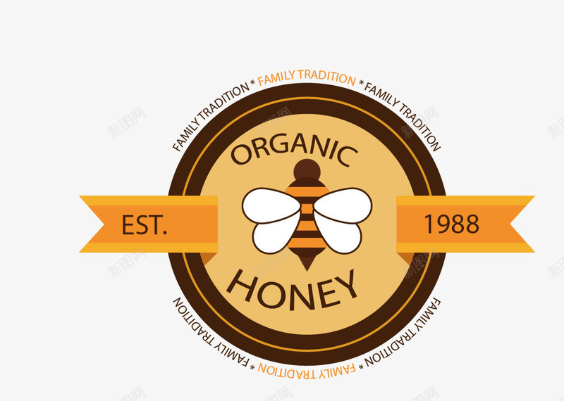 复古小蜜蜂丝带超市促销标签png免抠素材_88icon https://88icon.com 丝带 促销 复古 小蜜蜂 标签 超市