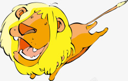 卡通动物狮子素材