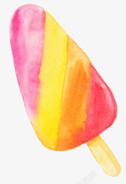 彩虹色甜味冰激凌素材