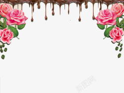 巧克力玫瑰花素材