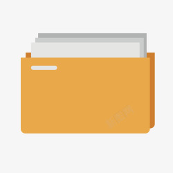 存储卡灰色扁平化文件夹元素矢量图高清图片
