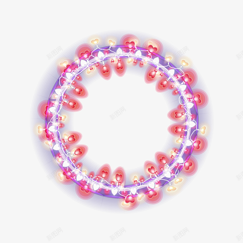 炫酷边框图案png免抠素材_88icon https://88icon.com 彩色 情人节 浪漫 炫酷 边框