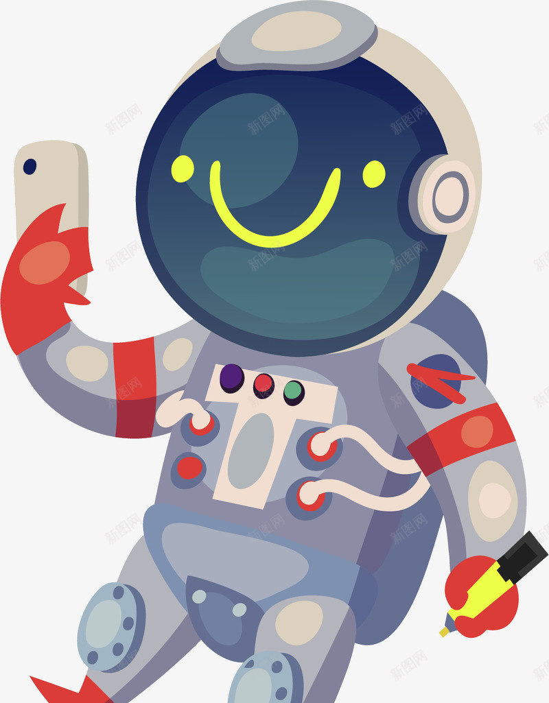 卡通创意自拍宇航员人物插画png免抠素材_88icon https://88icon.com 太空 太阳系 宇宙 宇航员人物 拍照 拍照小人 星球 水彩宇航员 玩手机 自拍宇航员 自拍海报