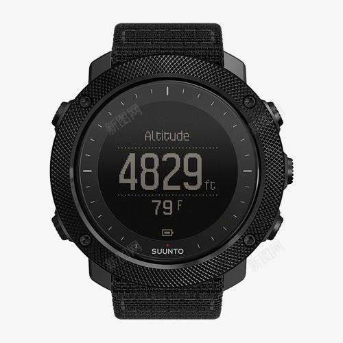 颂拓GPS多功能手表png免抠素材_88icon https://88icon.com TRAVERSE远征系列 suunto 产品实物 军表 名牌手表 大牌手表 户外 腕表 运动 阿尔法军黑色