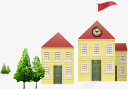 学校建筑素材