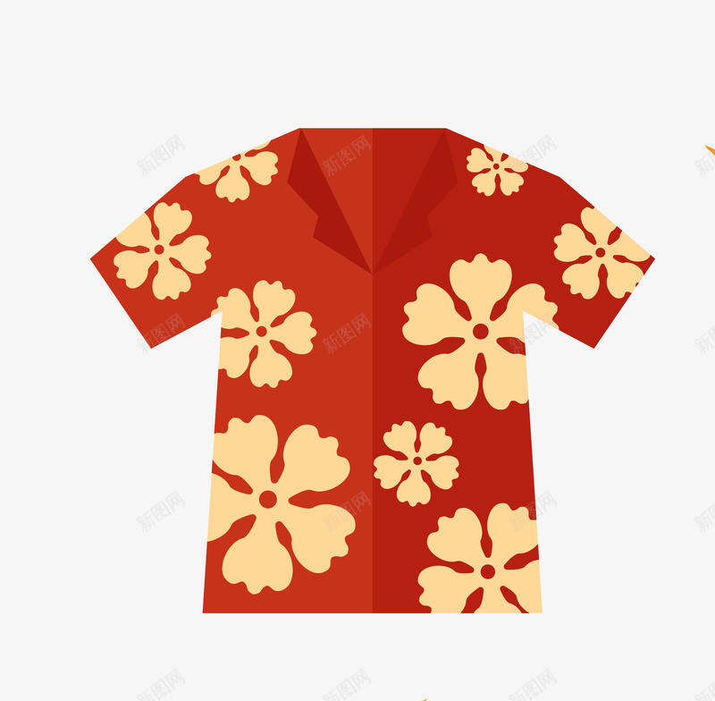 夏威夷短袖衫png免抠素材_88icon https://88icon.com 夏威夷 度假 手绘 短袖衫 花朵