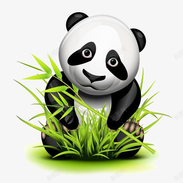 卡通熊猫吃竹子png免抠素材_88icon https://88icon.com 免扣熊猫 卡通 吃竹子 熊猫