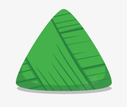 绿色三角形粽子食物元素素材