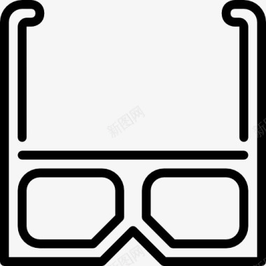 扁平化3D眼镜3D眼镜图标图标